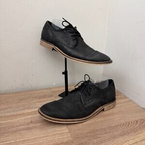 Kenneth Cole Reaction Black Leather Oxford Shoes Men’s Size 9